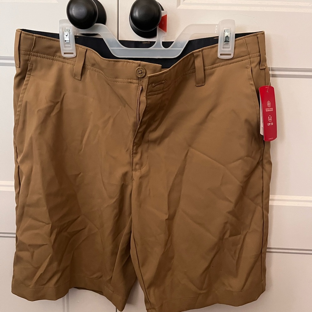 Men’s Golf Solid Twill Short, bcg from Academy, size 34, khaki